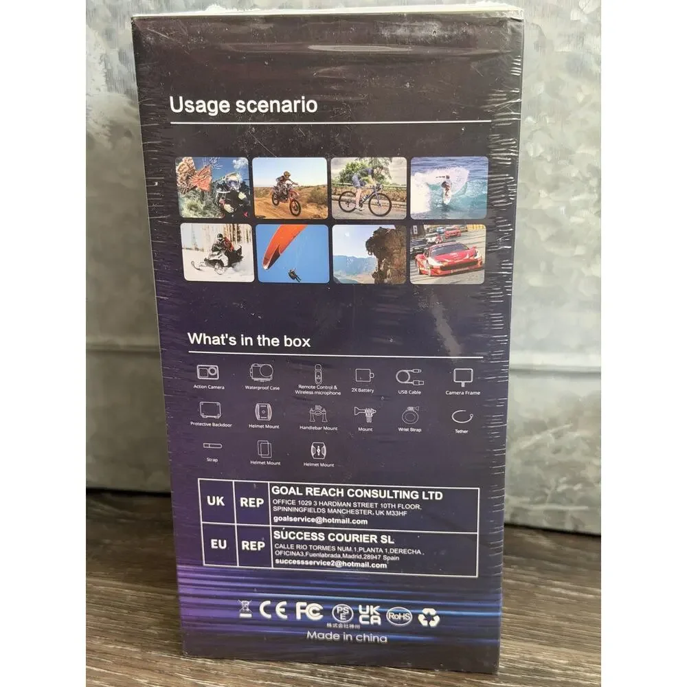 5K Action Camera with Front LCD Touch Screen,EIS 131FT Waterproof NEW Sealed